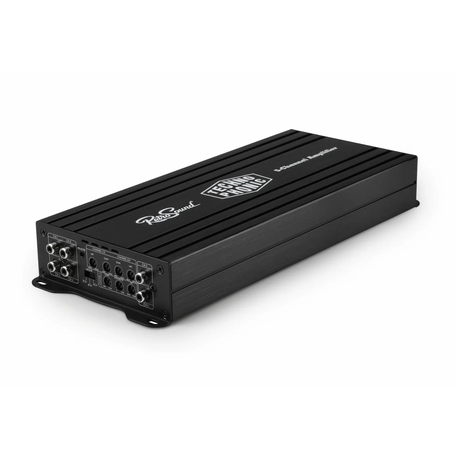 RetroSound Technophonic 5 Channel Amplifier Bridgeable Amp 4x65w 1x225w RMS - Image 4