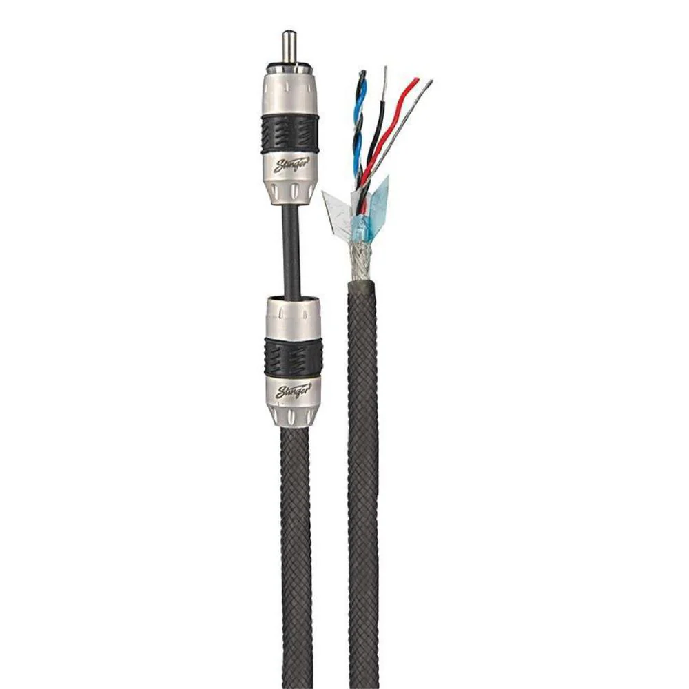 Stinger SI8412 8000 Series 4 Channel Triple Shielded RCA Interconnect Cable 3.7m - Image 2