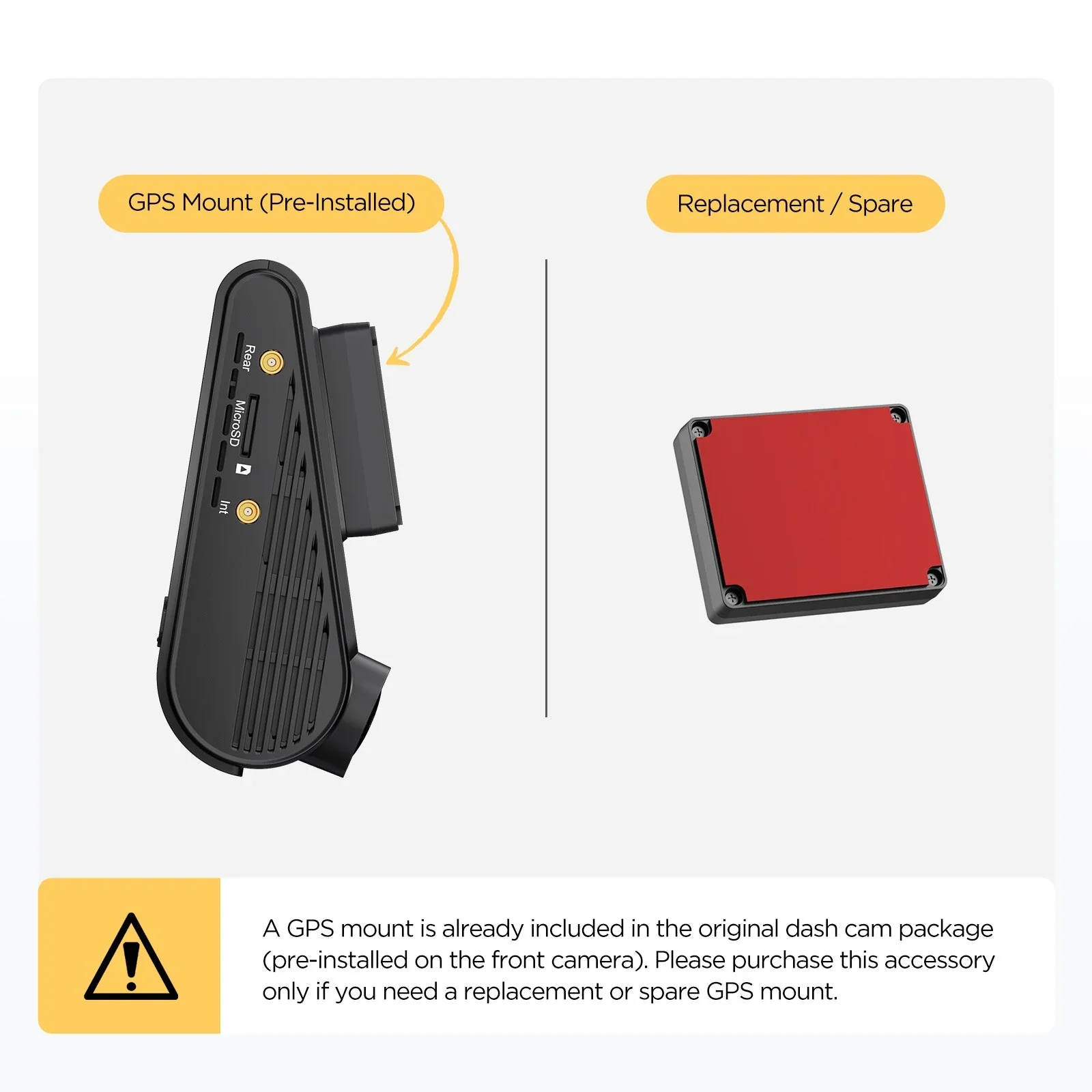 Viofo A229 Series Replacement Dash Cam GPS Windscreen Module Mount & Sticky Pad - Image 5