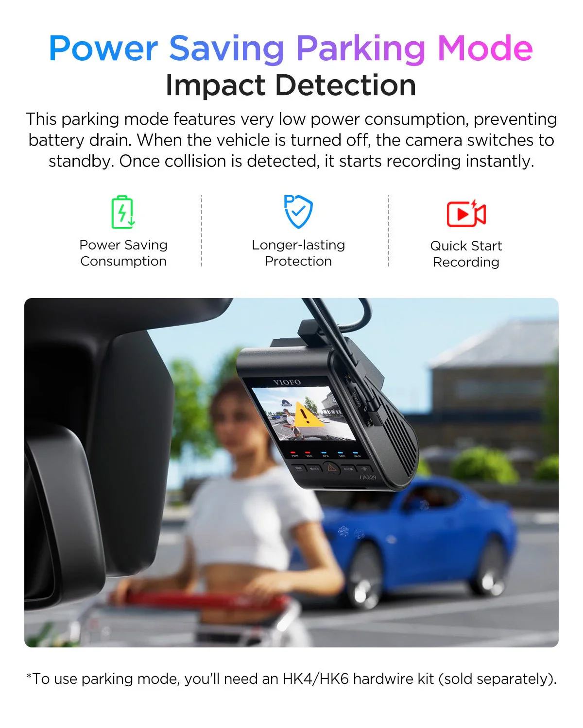Viofo A329S 3CH Dash Cam 4K Front 2K Rear 2K Cabin Starvis 2 GPS WIFI HDR Camera - Image 9