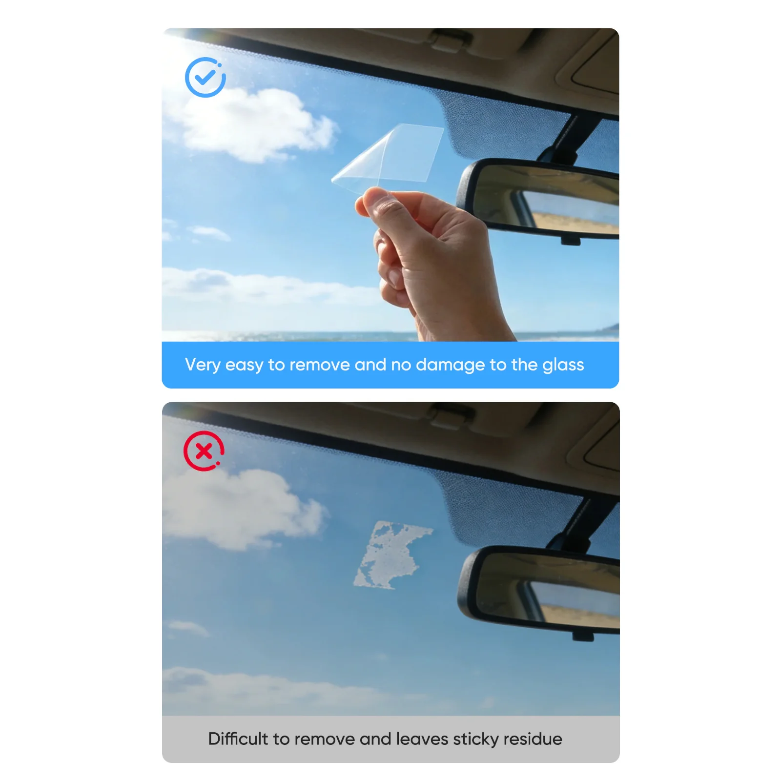 Viofo Adhesive Sticky Pad & Transparent Static Sticker for A119 Mini Dash Cams - Image 5