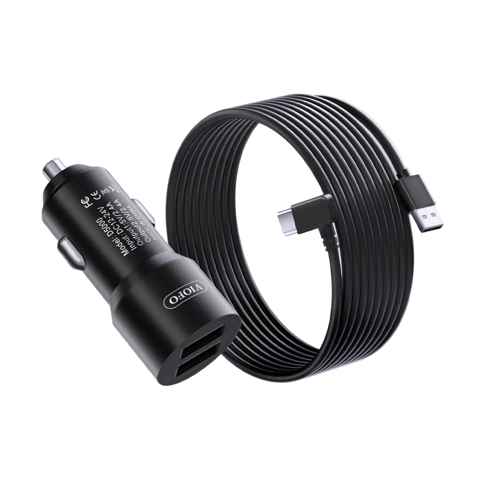 Viofo D5000 Dual USB A Cigarette Car Charger for A229 Series A119 Mini Dash Cam