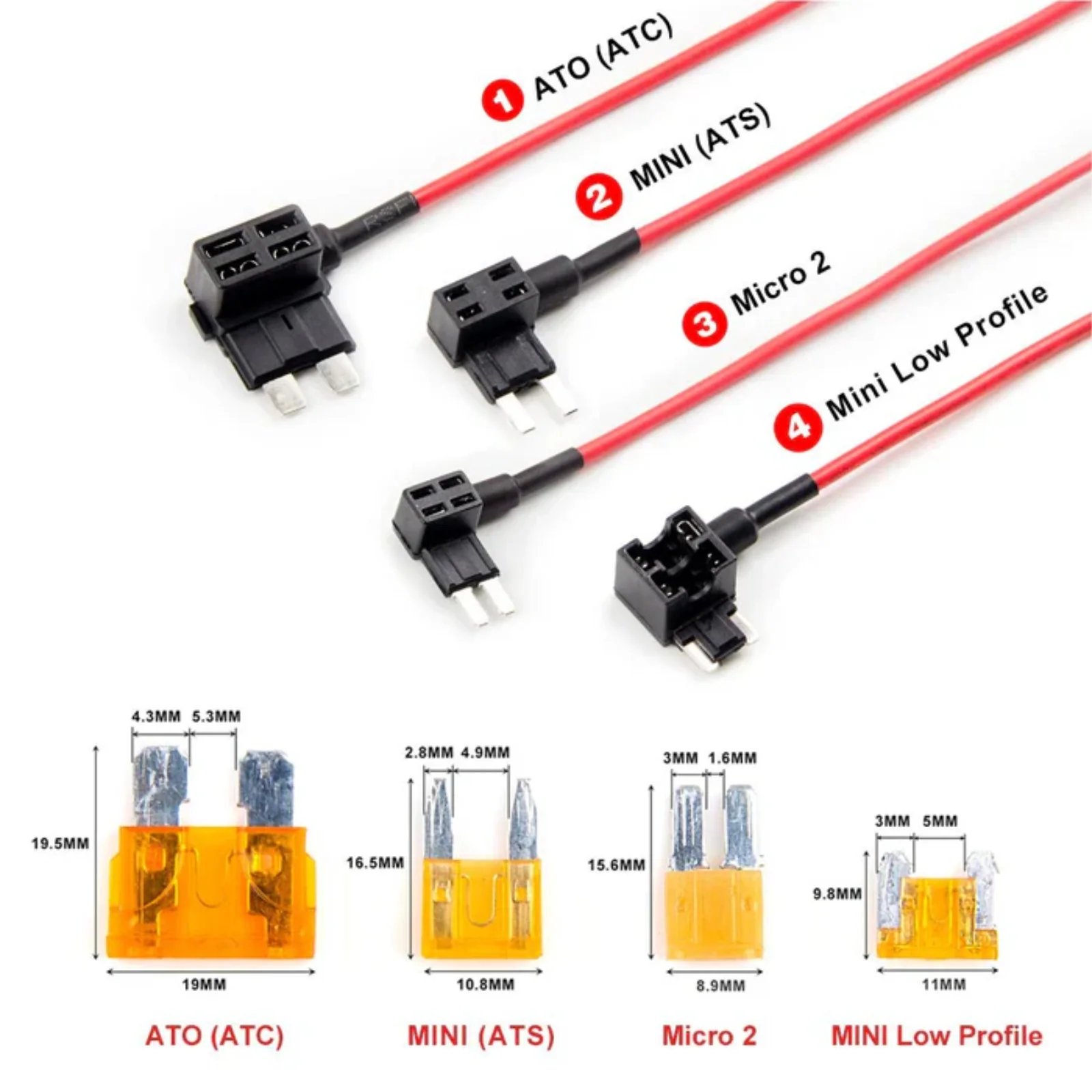 Viofo HK6 Hardwire Power Cable USB C with 8pcs Fuse Set A329S Series Dash Cam - Image 5