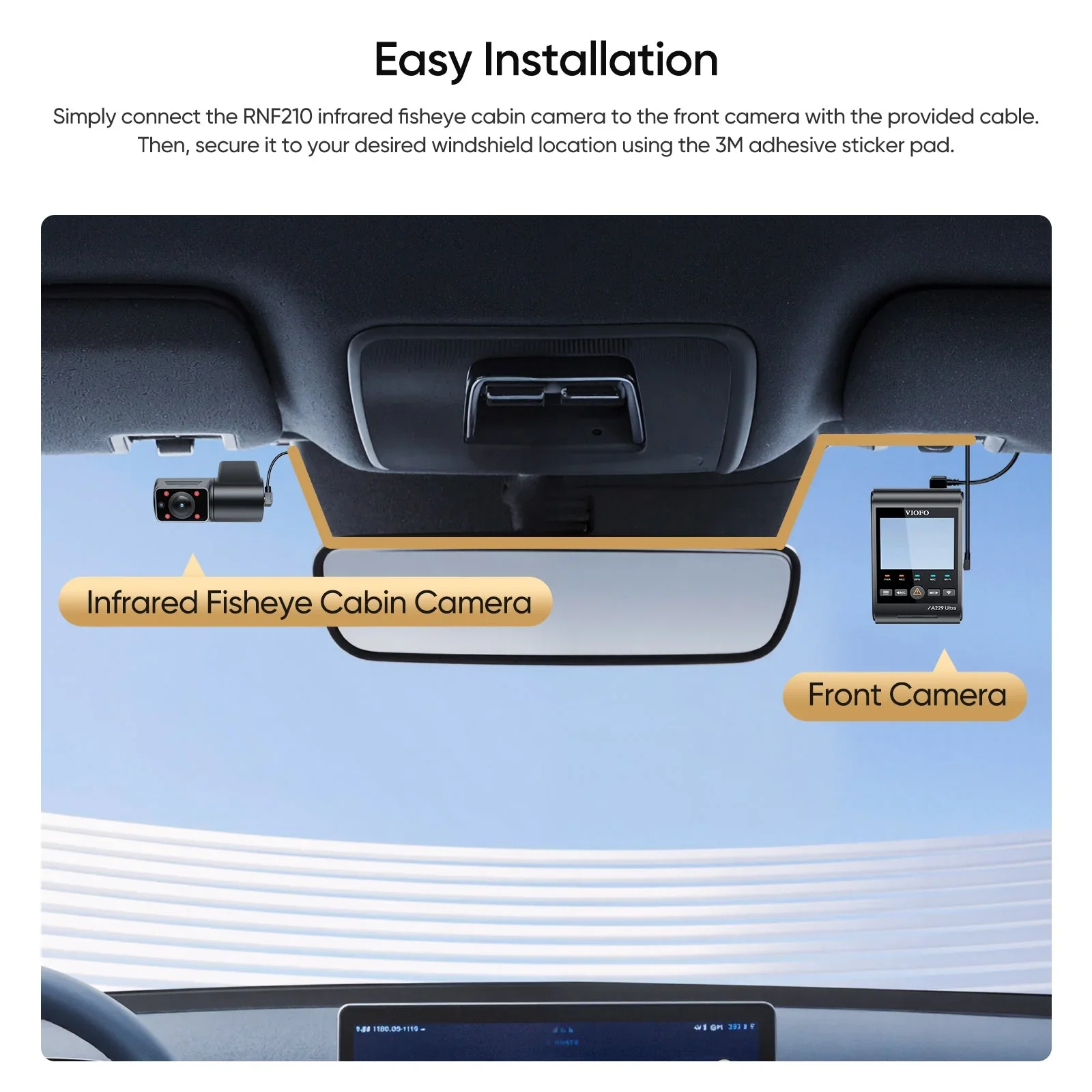 Viofo RNF210 Infrared Fisheye Cabin Camera 1080P for A229 Series Dash Cameras - Image 3