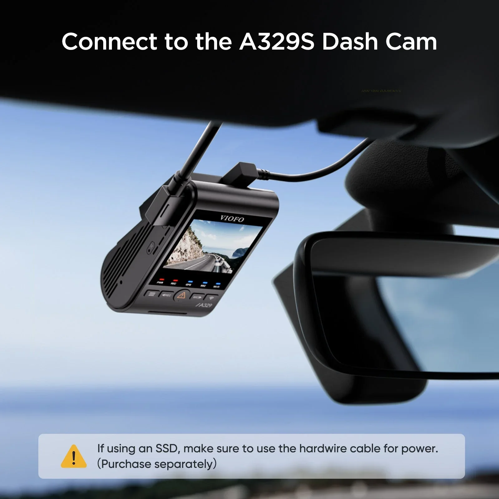 Viofo USB C SSD Hard Drive Data Cable 2.5m for A329 & A329S Series Dash Cameras - Image 6
